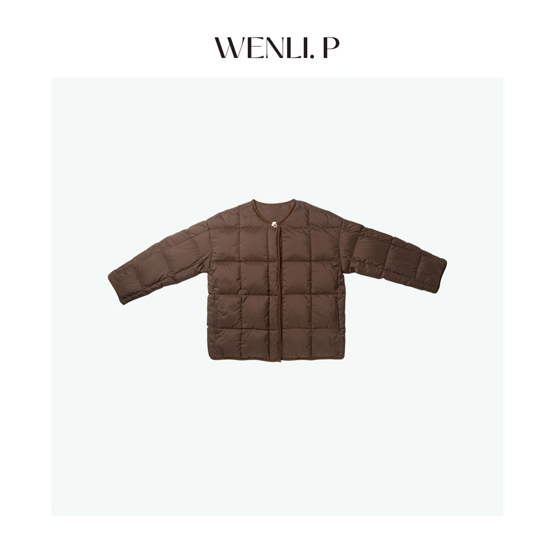轻盈百搭经典冬季骆驼绒羊毛棉服外套