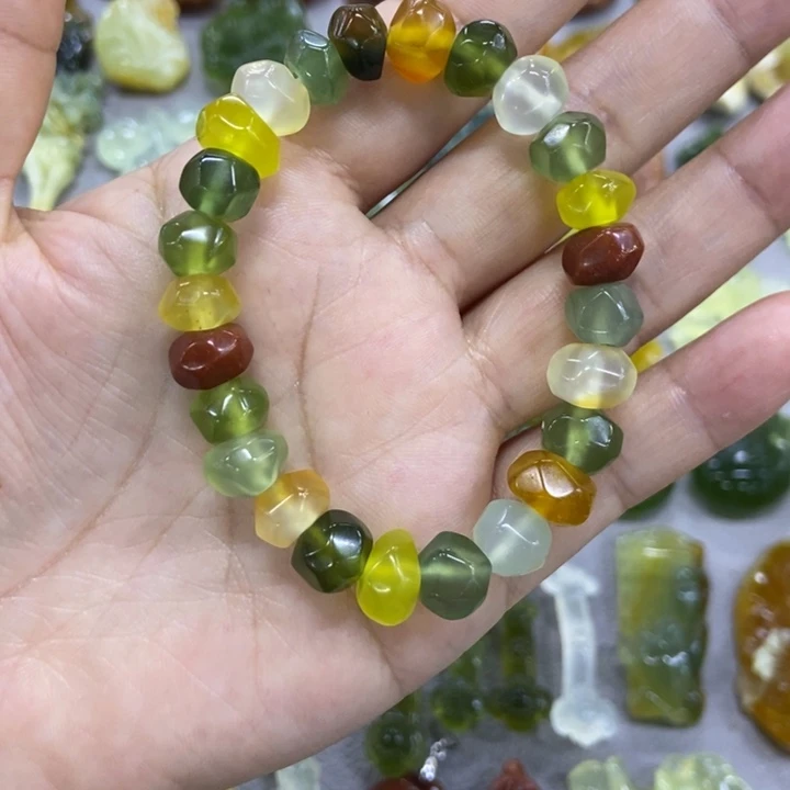 未镶嵌蛇纹石玉手串A****w