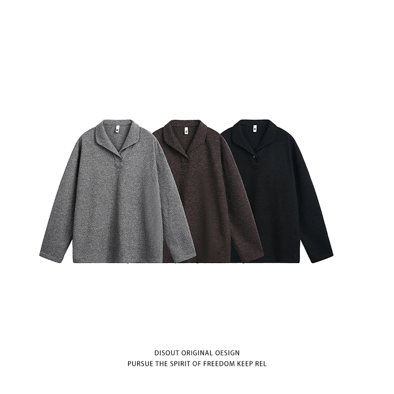 早秋新款百搭老钱风潮流长袖毛衣t恤