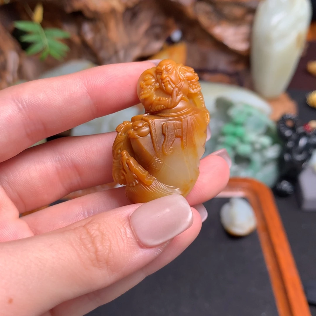 和田玉未镶嵌挂件