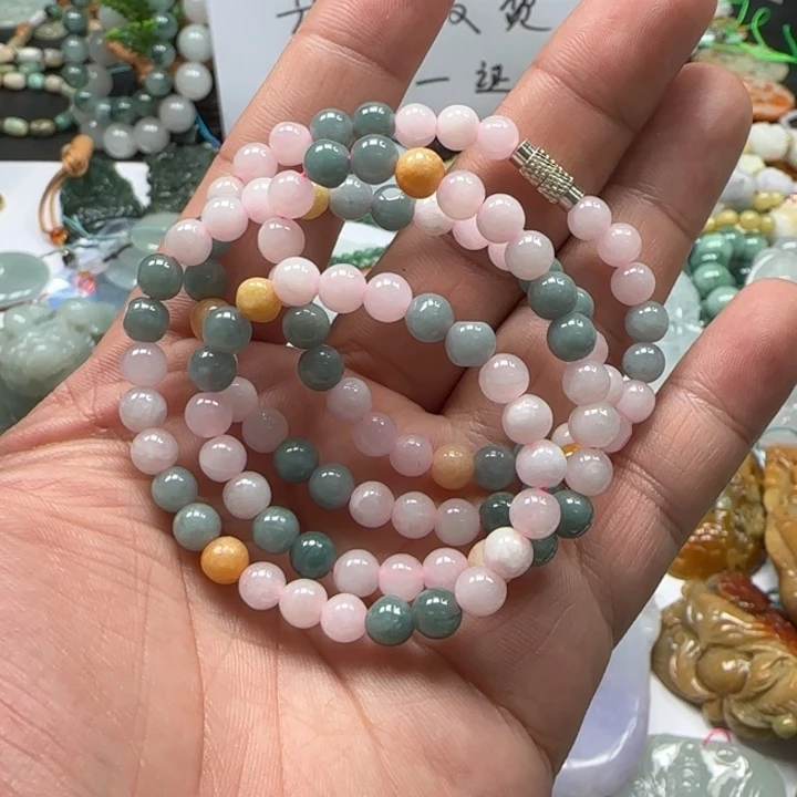 颈饰未镶嵌翡翠珠链