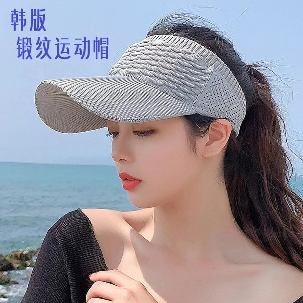 太阳帽女空顶女士新款帽子遮阳帽户外运动鸭舌帽学生遮阳防晒帽子