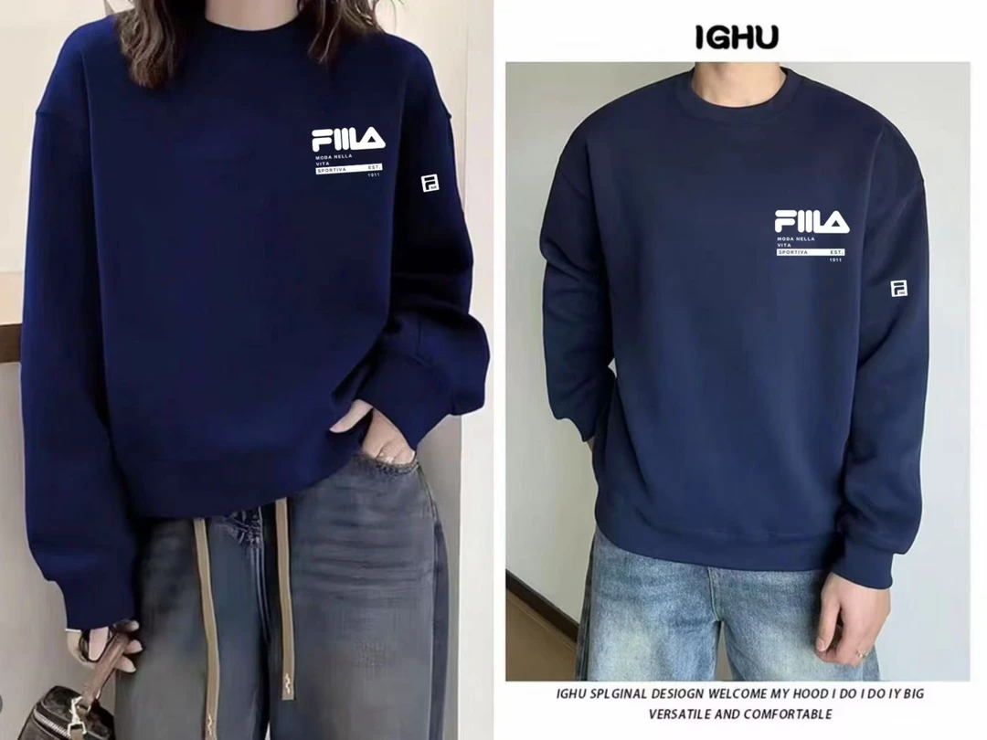 【双11抢先购】斐家男女空气层抗风保暖秋冬舒适加厚加绒圆领卫衣