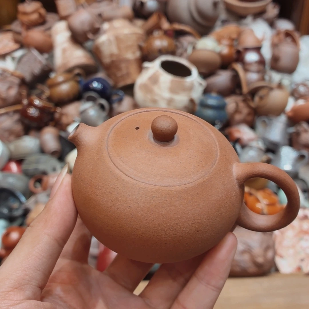 柴烧老岩泥手工茶器皿