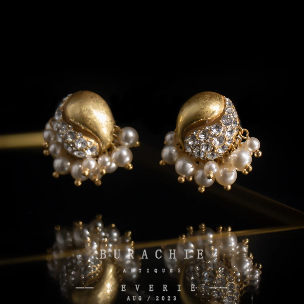 铜合金仿水晶耳饰 【4680】周年珍藏英｜经典原标克拉款CrownFrett