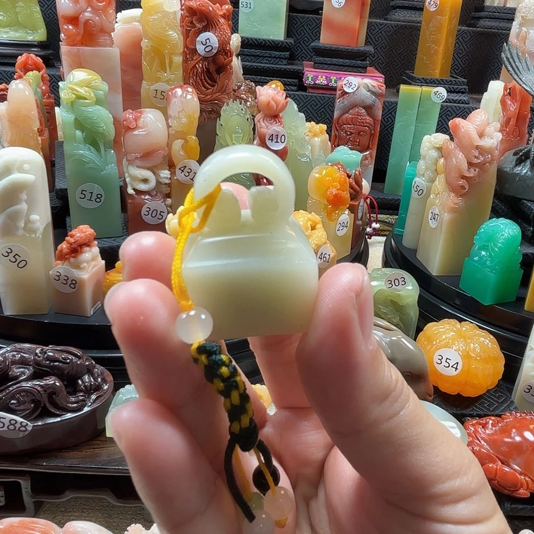 印石寿山石芙蓉如意