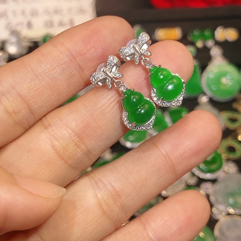 【闪购商品】翡翠未镶嵌耳饰天然翡翠