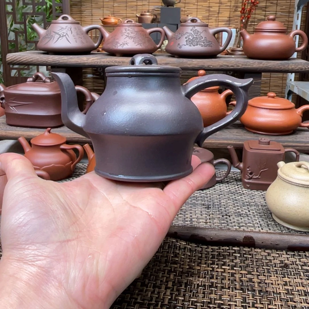 紫砂茶壶宜兴原矿紫砂手工制180