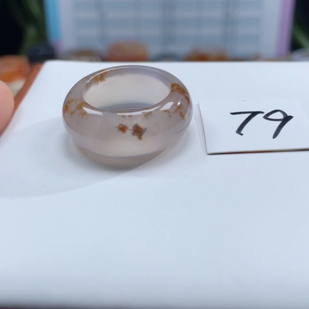 玛瑙/玉髓未镶嵌戒指Z18.3港18