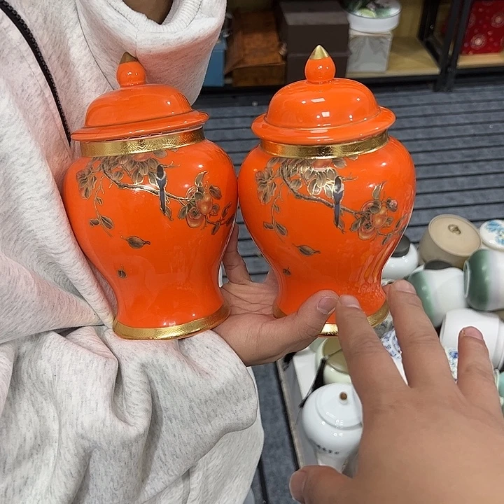 茶叶罐陶瓷家用储物罐瑕疵品介意勿拍