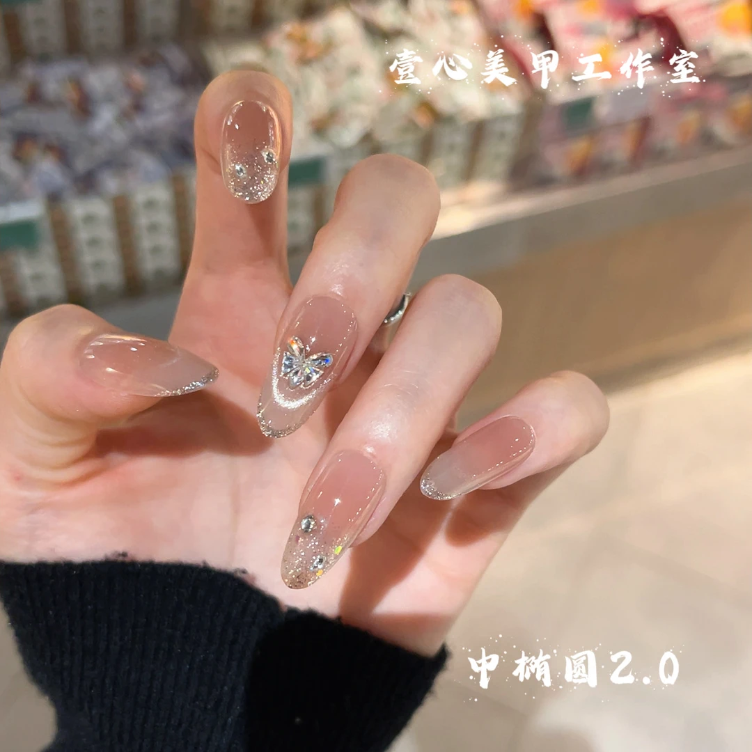 壹心-壹心纯手工穿戴甲 美甲贴片可拆卸假指甲10片装
