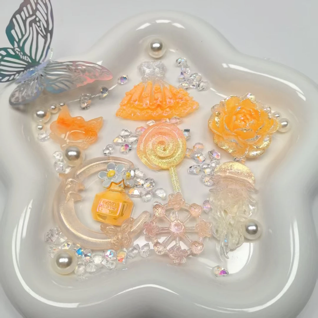【黄色系定制款】双许愿 手工DIY冰块配饰