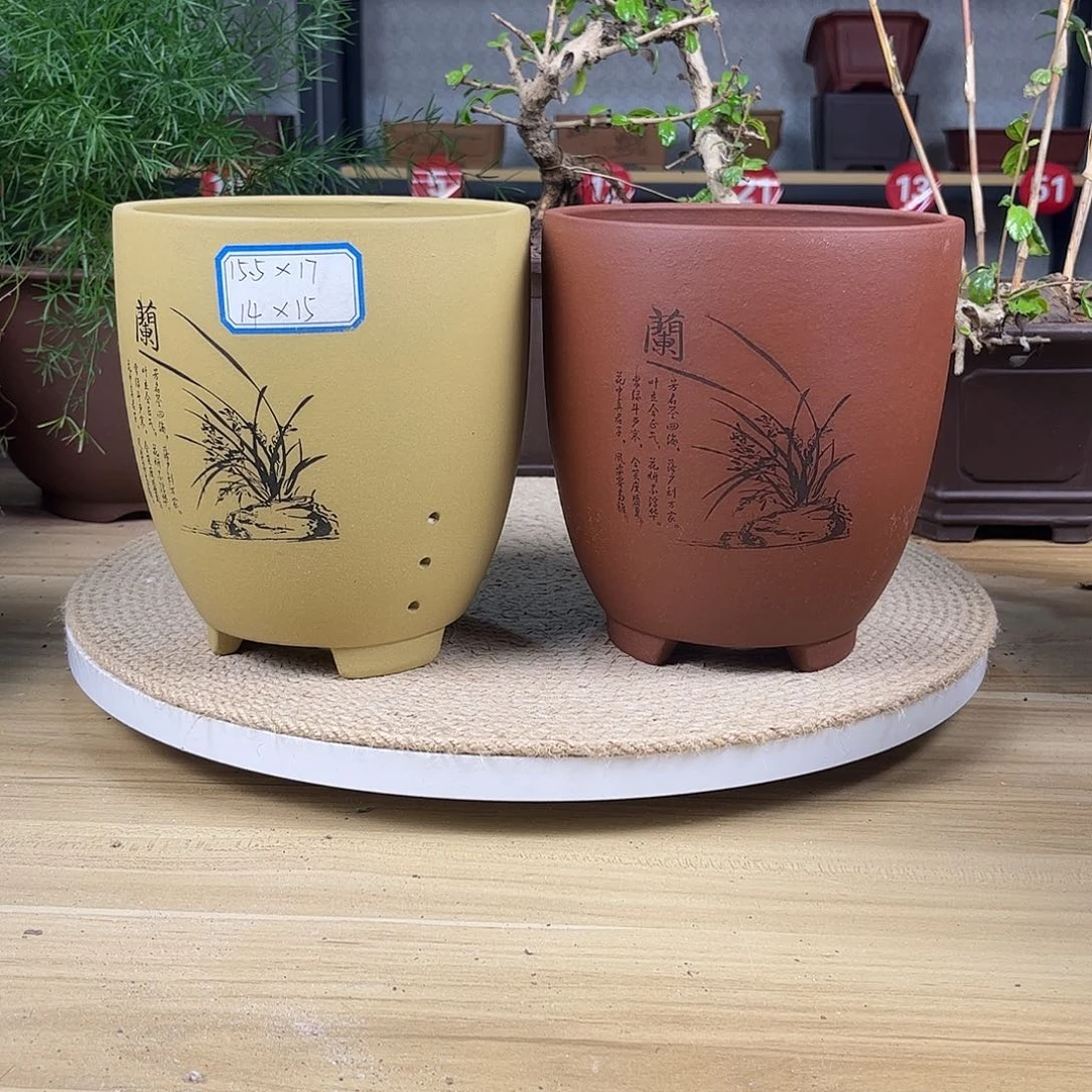 紫砂花盆紫砂花盆