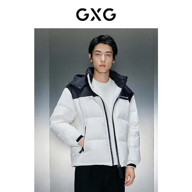 GXG男装 多色连帽短款羽绒 2023年冬季新品#GEX1D2529674
