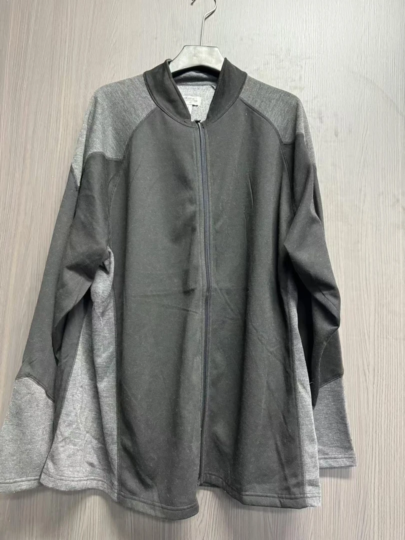 27705-新款百搭灰色长袖外套（波哥试穿M码）