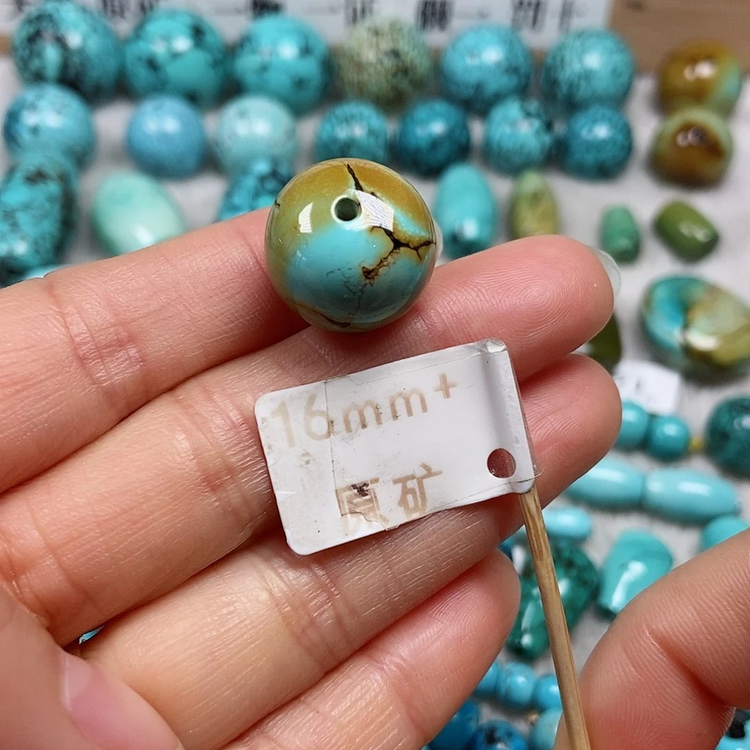 未镶嵌绿松石珠宝半成品