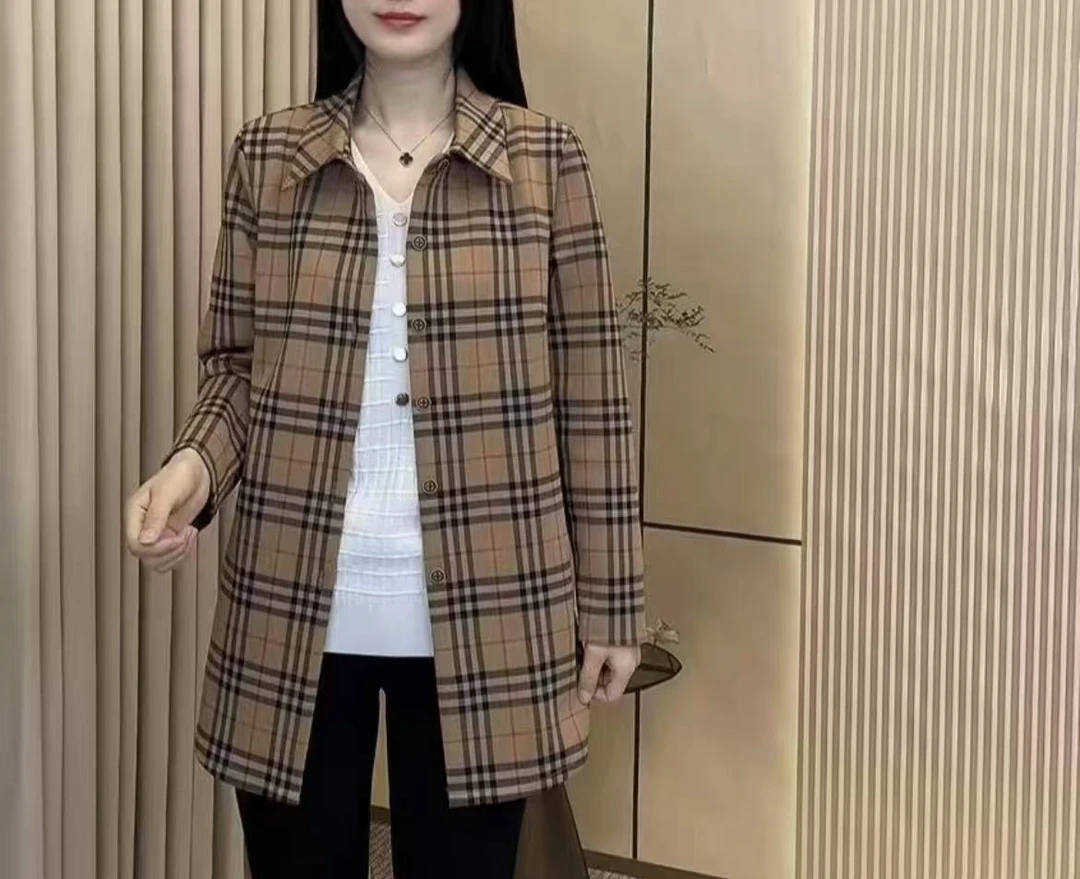 气质时尚纯色大口袋外套