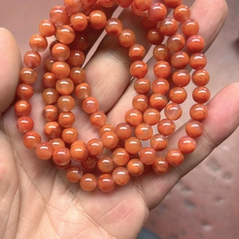 南红玛瑙手串未镶嵌