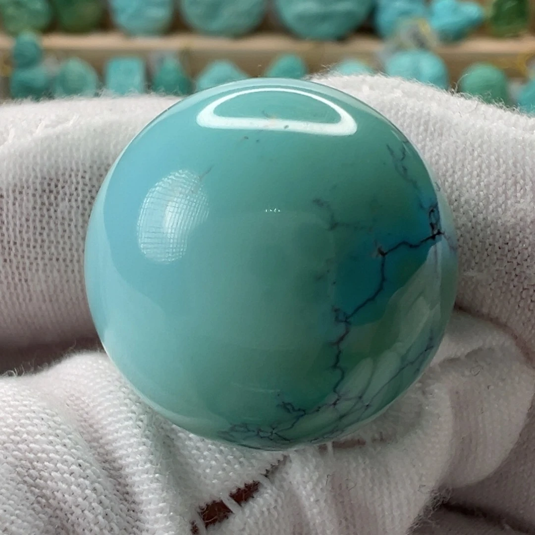 未镶嵌绿松石圆珠 20.8mm