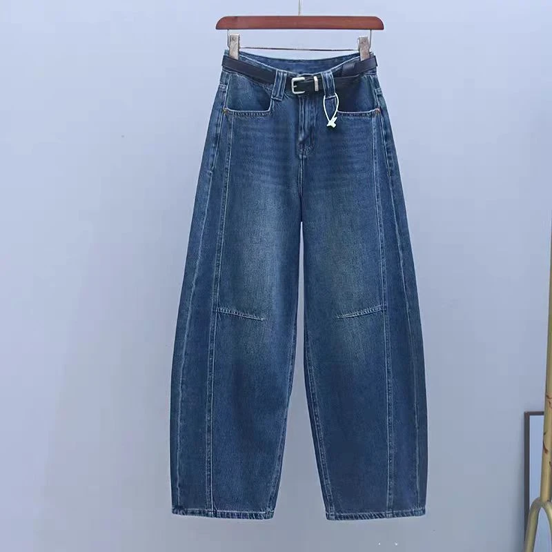 50086设计牛仔老爹裤