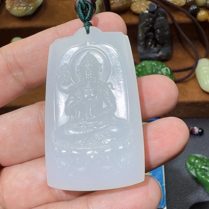 和田玉未镶嵌挂件