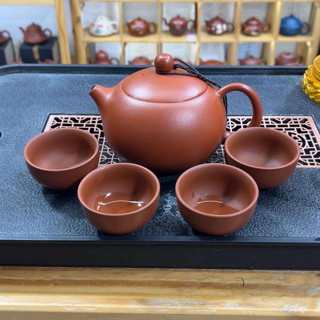 紫砂紫砂胖西施（一壶四杯）