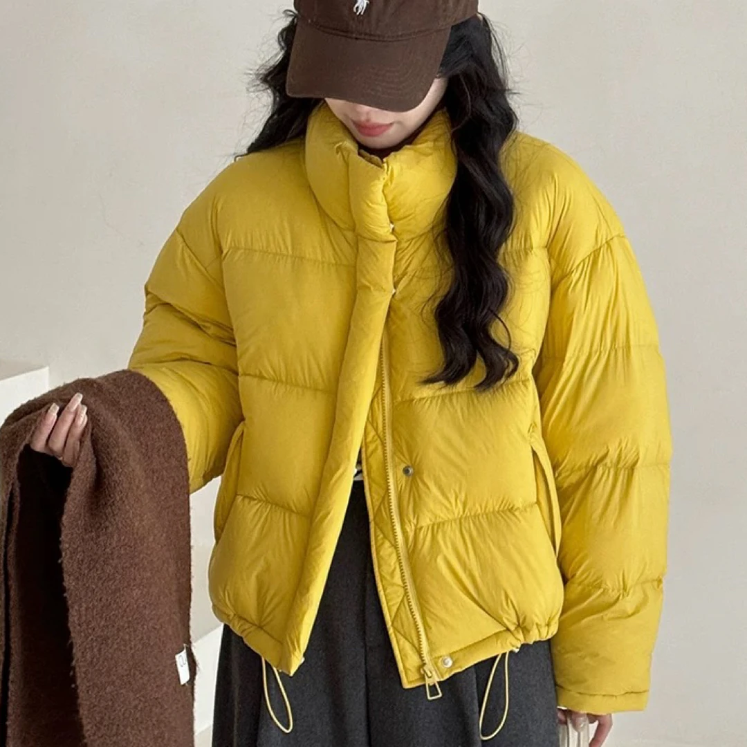 韩版立领面包服～休闲百搭厚实小个子加厚羽羽外套保暖冬季DD