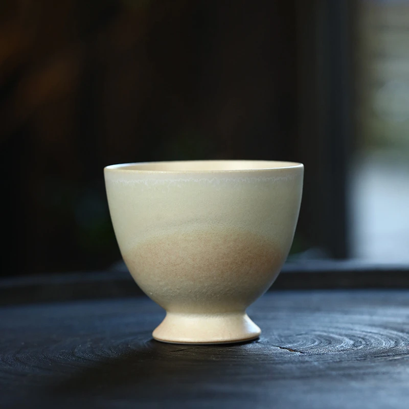 颜色釉茶具陶瓷主人杯复古品茗杯个人喝茶杯茶具单杯礼品
