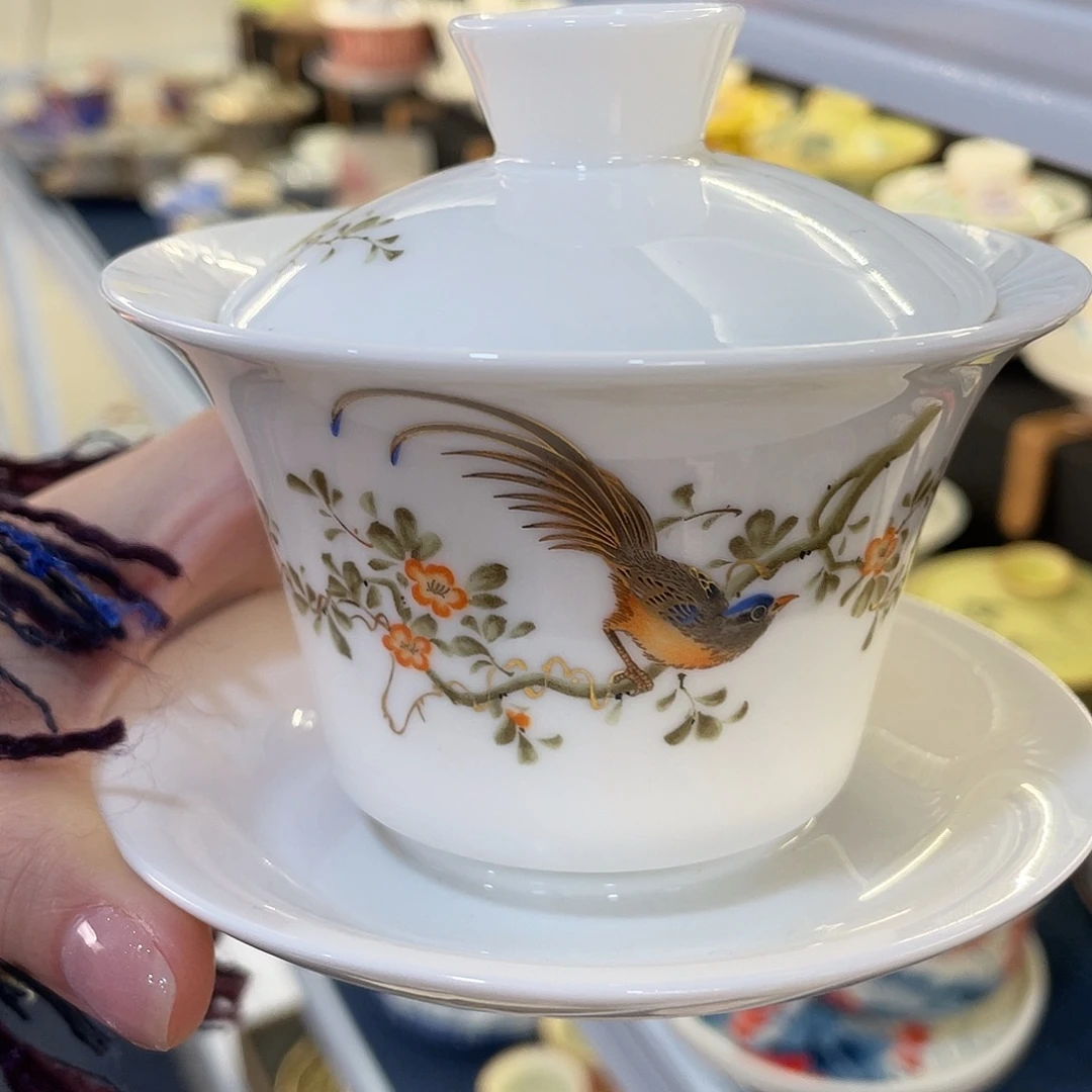 陶景德陶瓷盖碗茶具