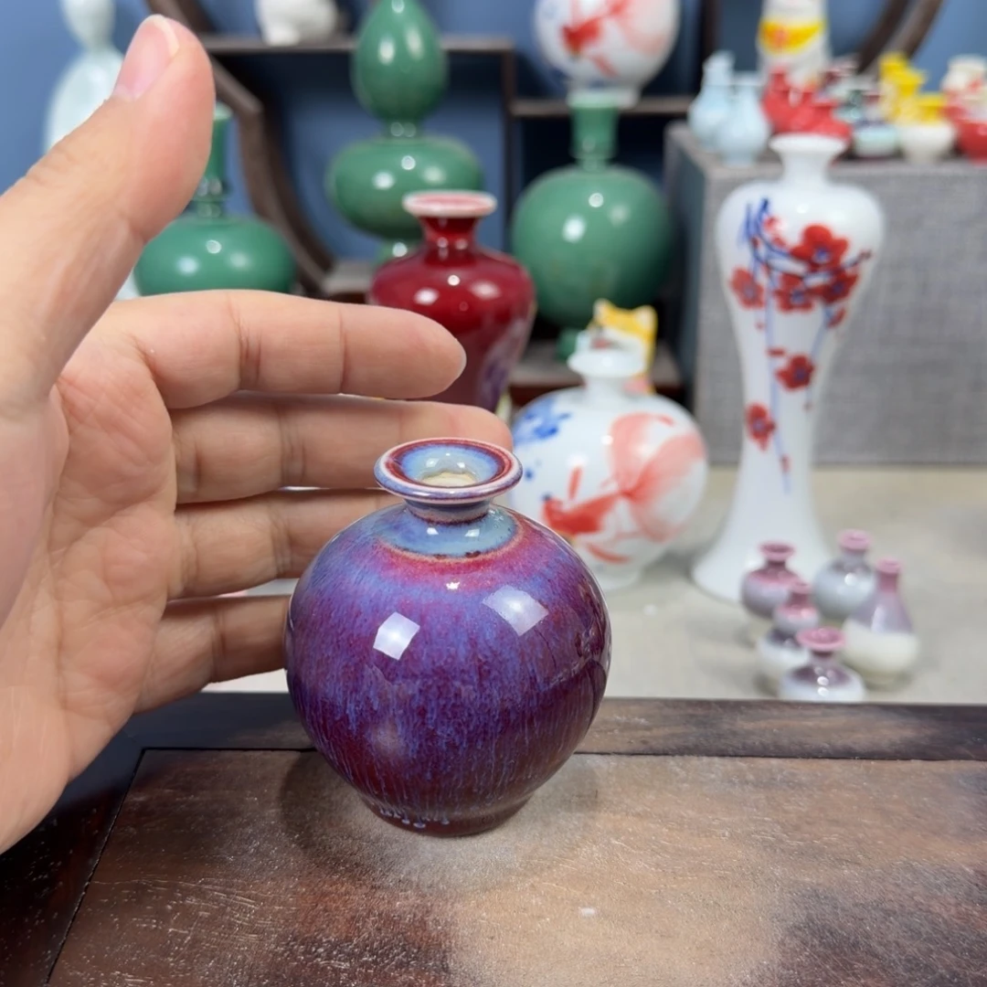 陶瓷手工小花器摆件