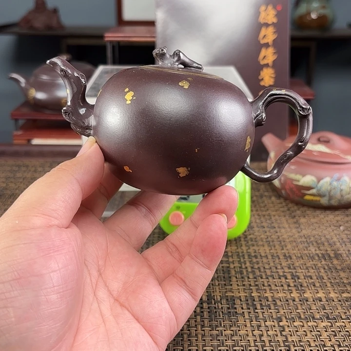 震***茶壶紫砂宜兴原矿泥料手工紫砂壶