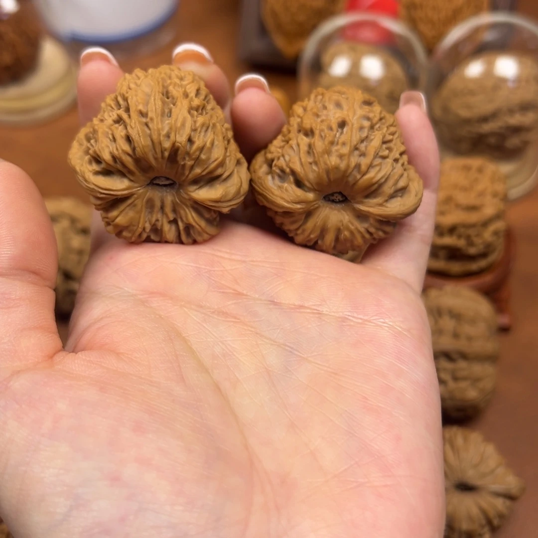 手串/手链核桃全品无修拉丝纹凹底南疆石 卡39尺