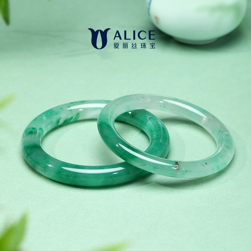 ALICE爱丽丝珠宝玉翠影盈环圆条手镯【多样性发其一】DB