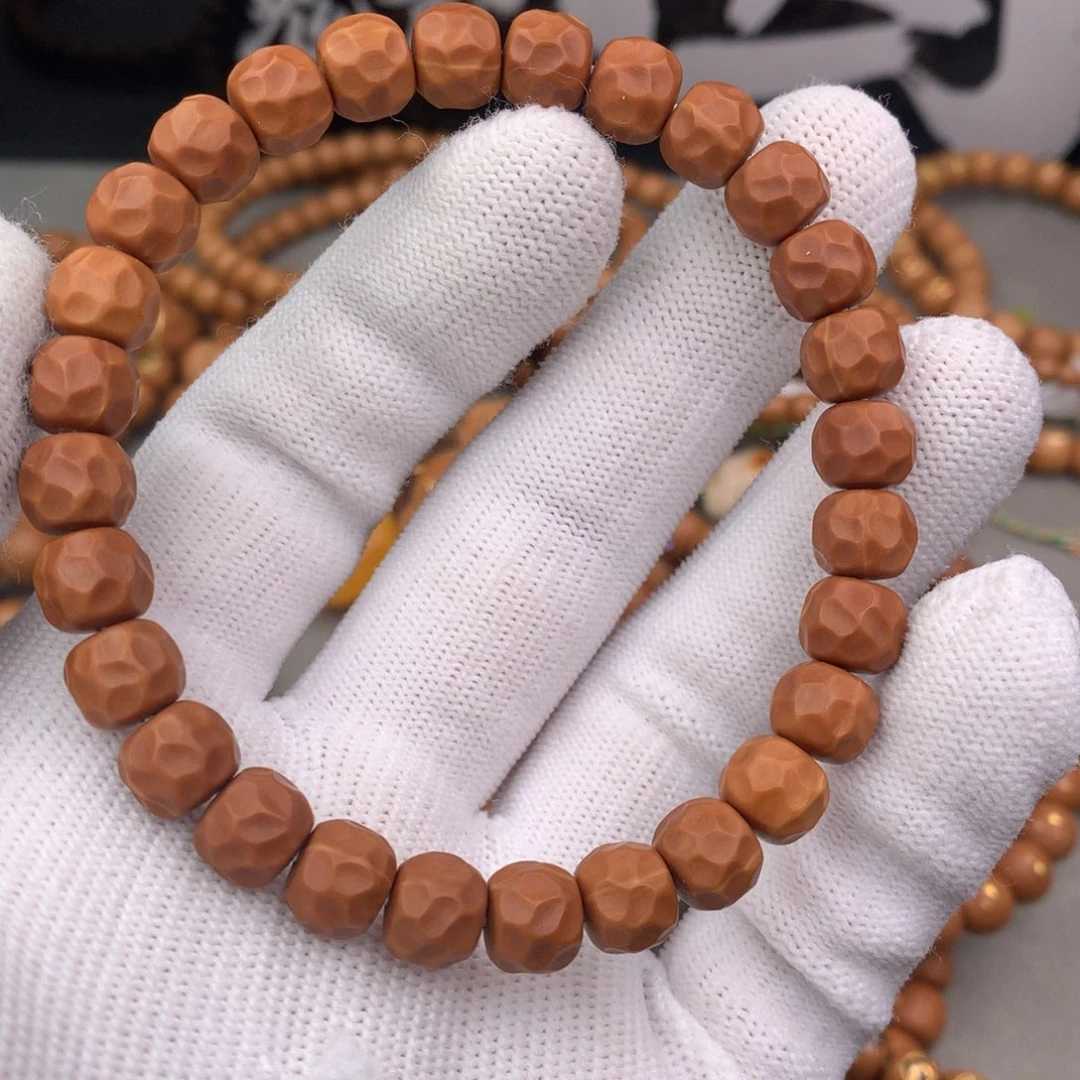 蜡***心手串猴头核桃无相