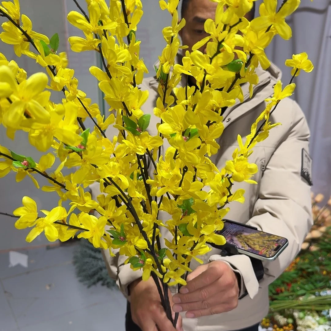 463号大支黄迎春花6支