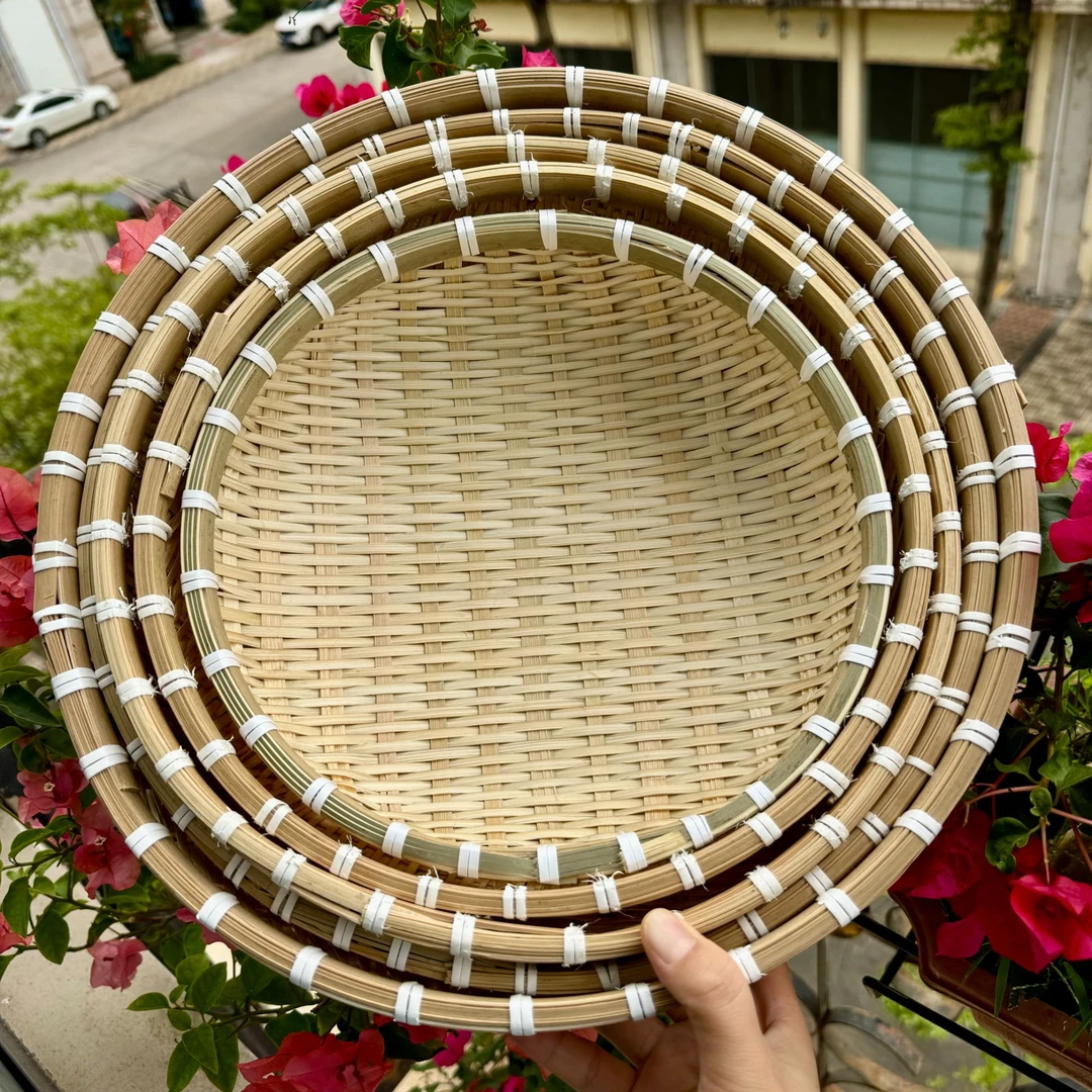 新85（五件套）竹编收纳筐馒头筐36/33/30/28/25