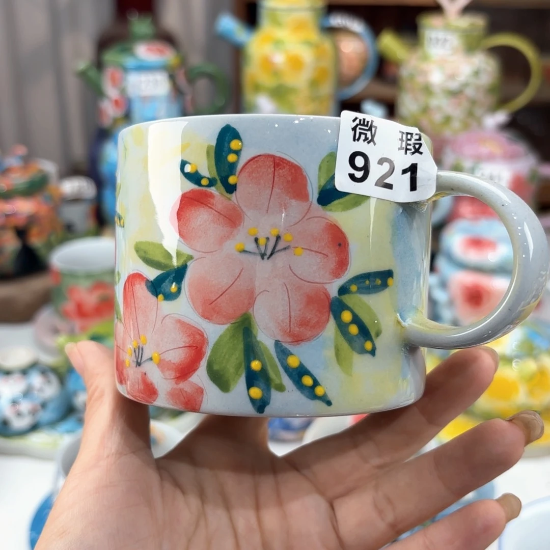 景德镇手绘高温釉下彩陶瓷茶具