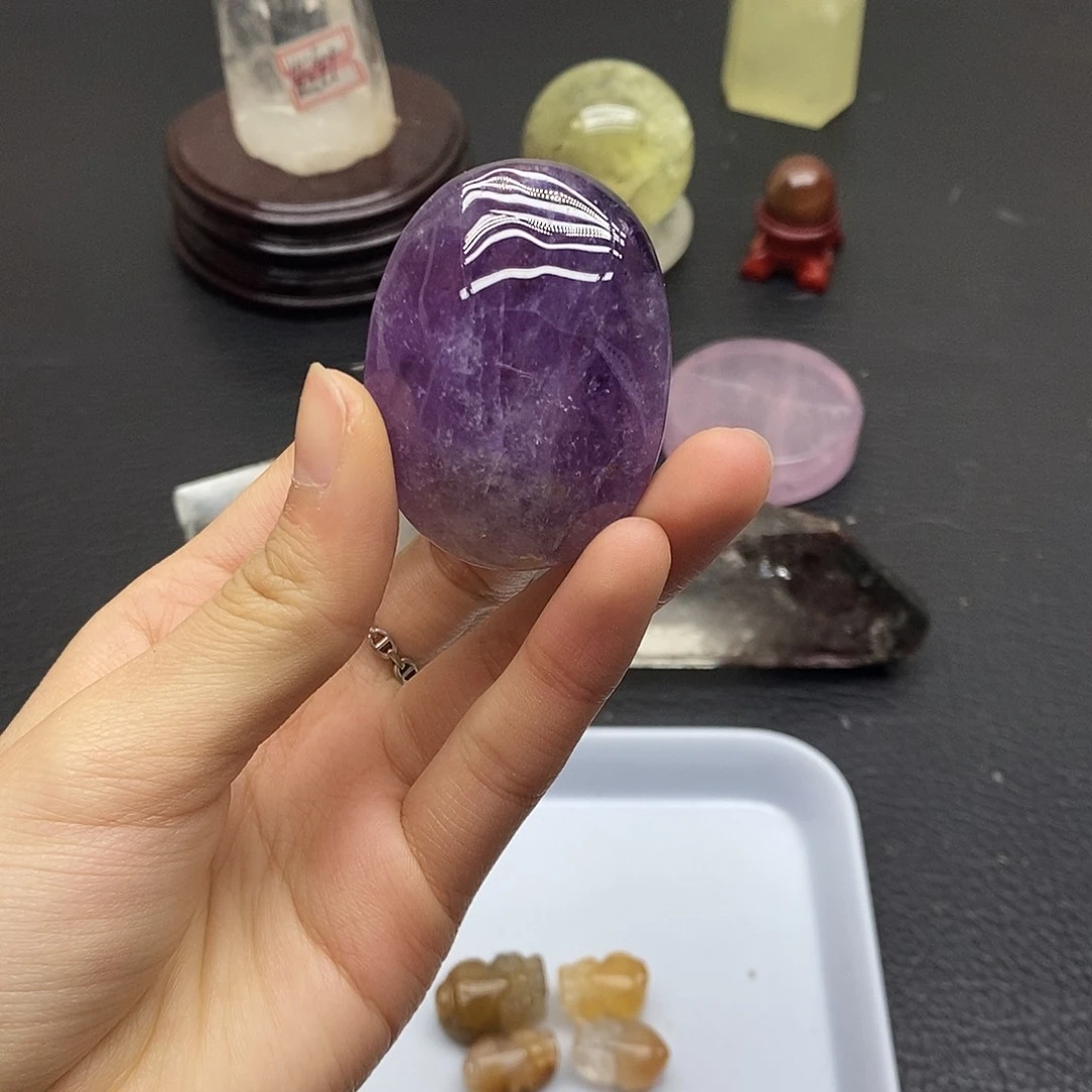 未镶嵌水晶珠宝半成品225水晶石