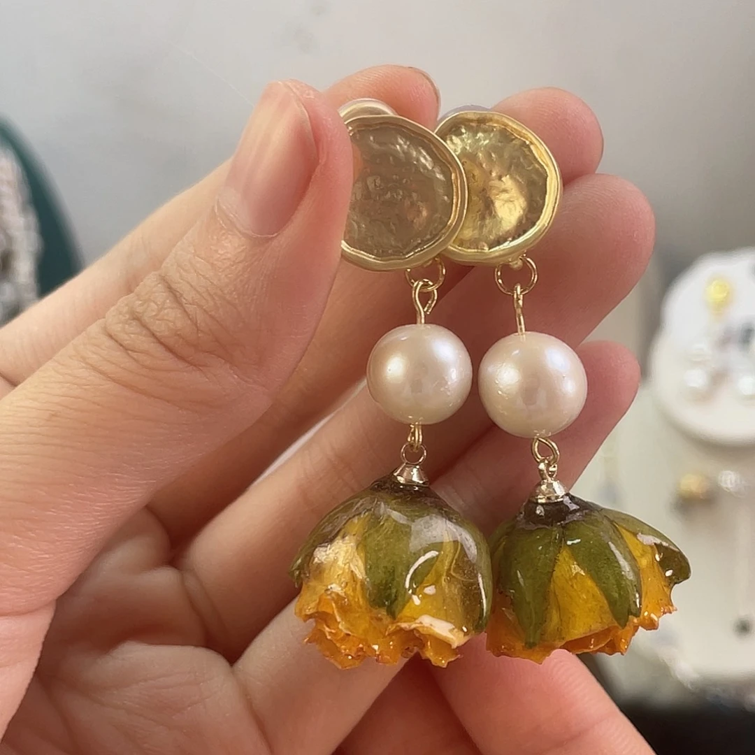 未镶嵌淡水珍珠耳饰