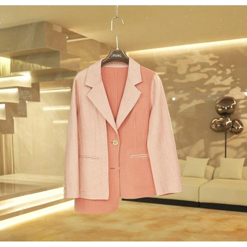 【彤姐原创】冬季显瘦时尚轻奢气质休闲小众独立西装外套TWWT4319