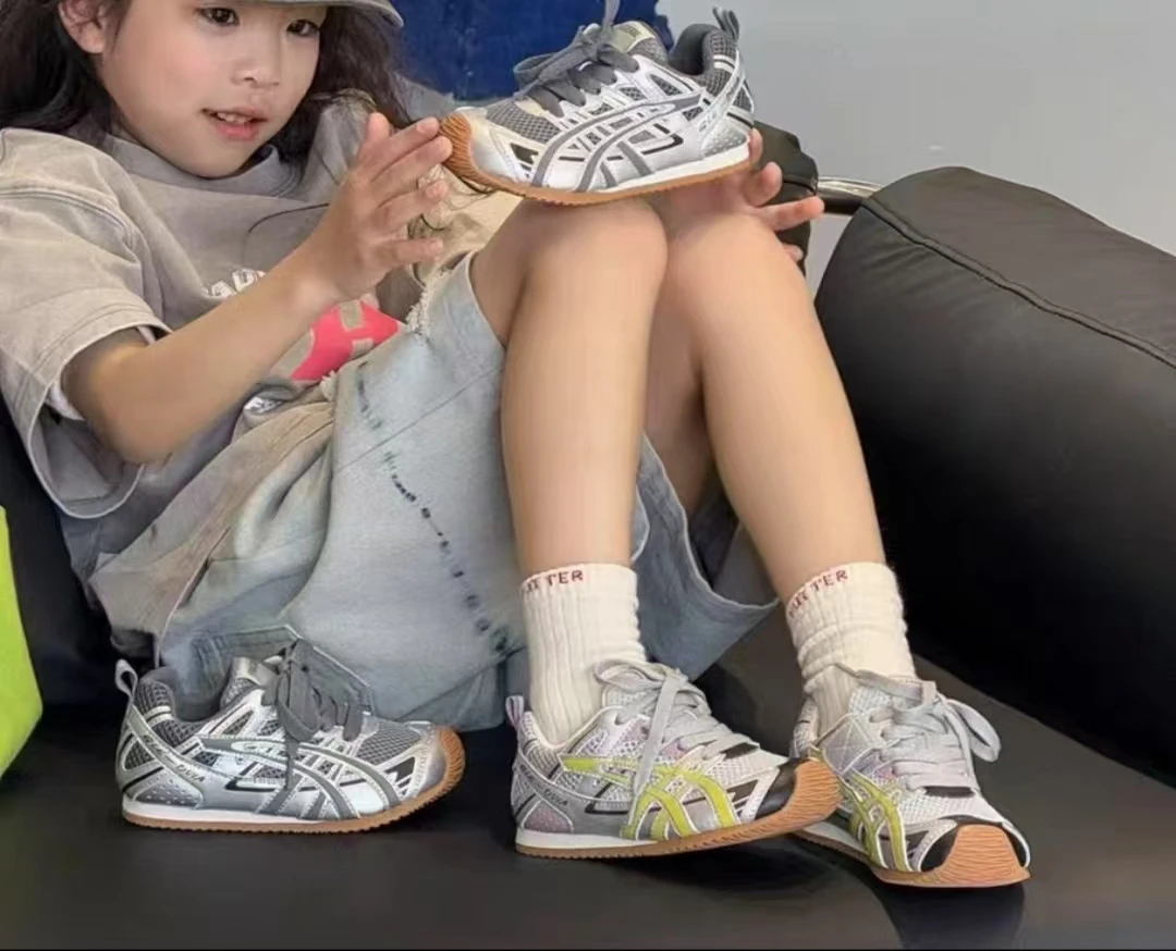 【全疆包邮27-37】25192德训新款运动鞋男女童鞋百搭拼色阿甘鞋防滑