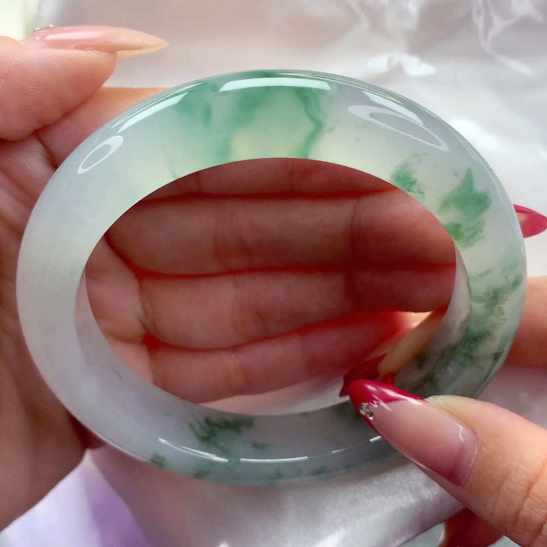 未镶嵌手镯翡翠9925满目山河 种老肉细 完美