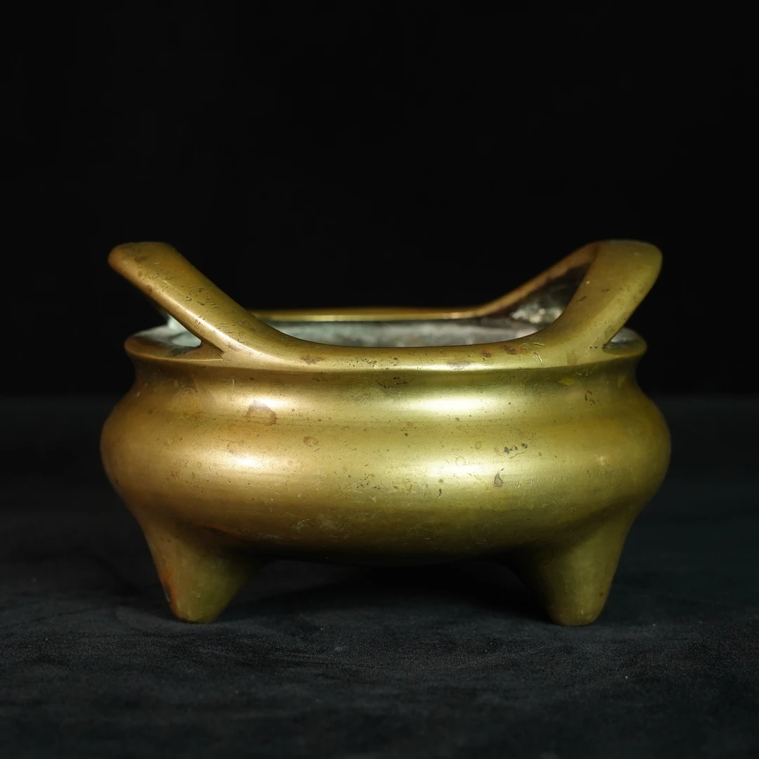 LABC250224009【十竹斋】清中期桥耳炉