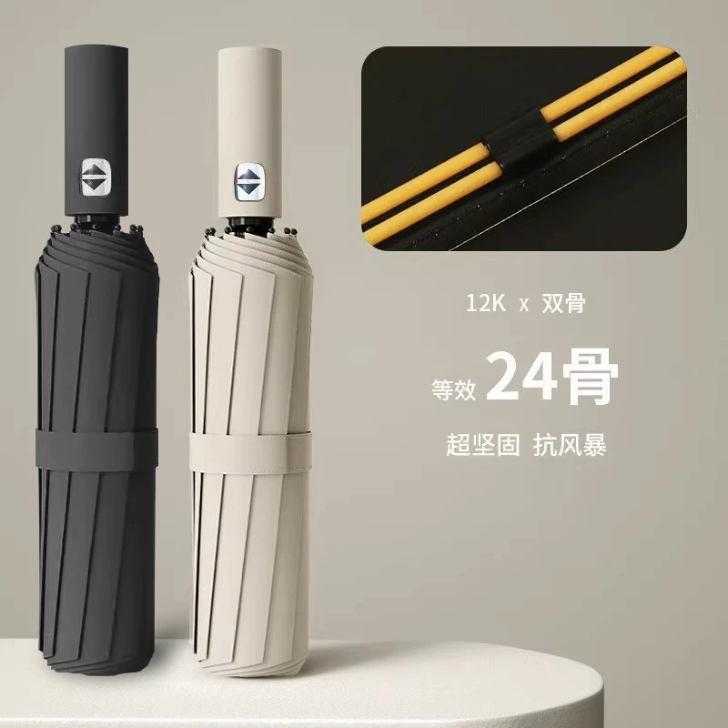 【大头专属】全自动24骨雨伞折叠双龙骨男女晴雨两用防风太阳遮阳伞