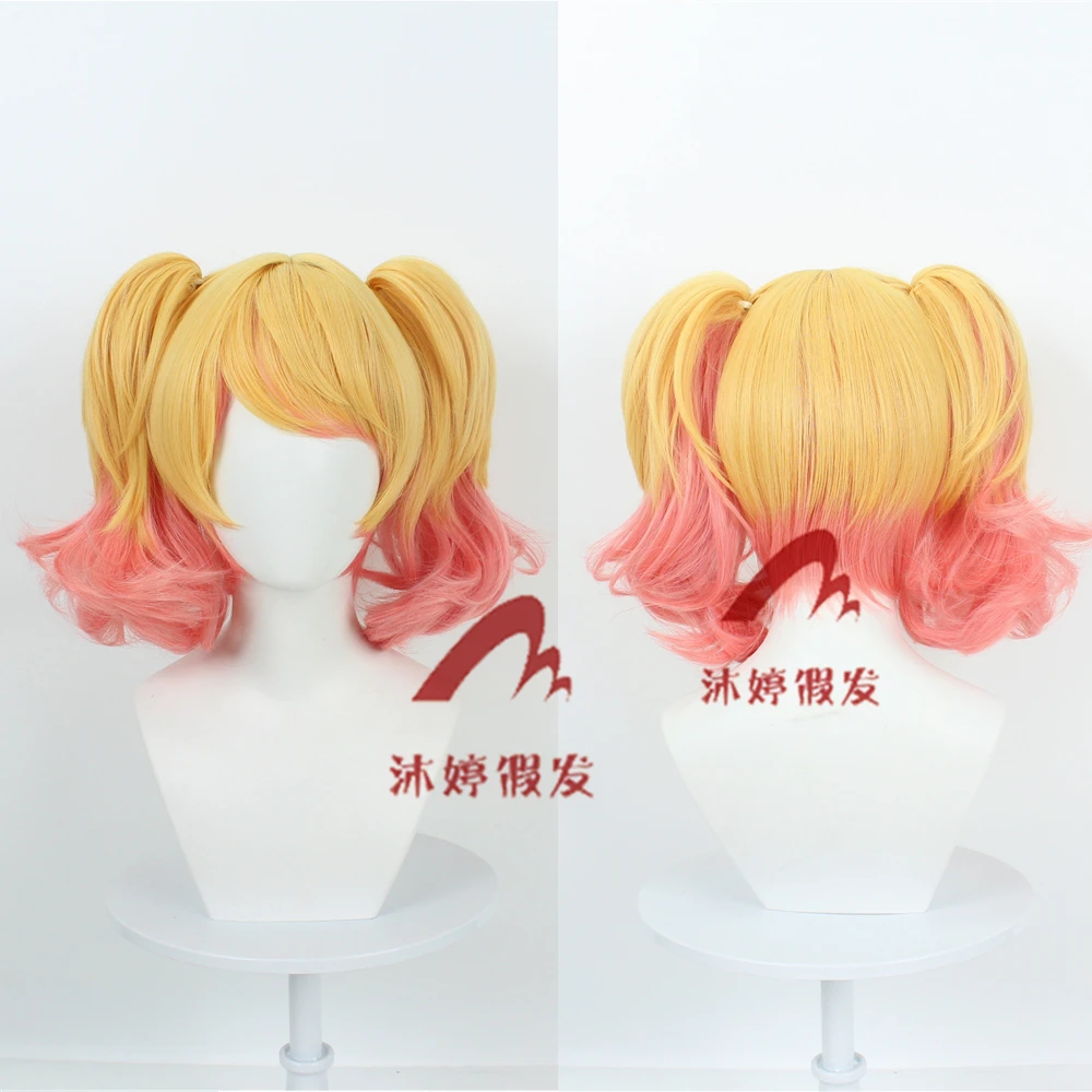 王者妲己时之奇旅cos假发仿真人头皮顶虎口夹双马尾cosplay