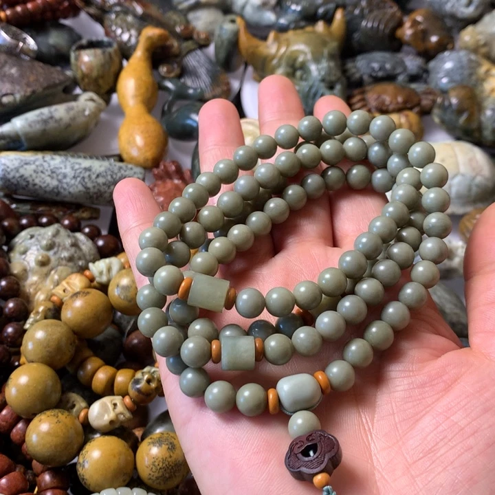 岫岩河磨玉（透闪石质玉）未镶嵌笔搁