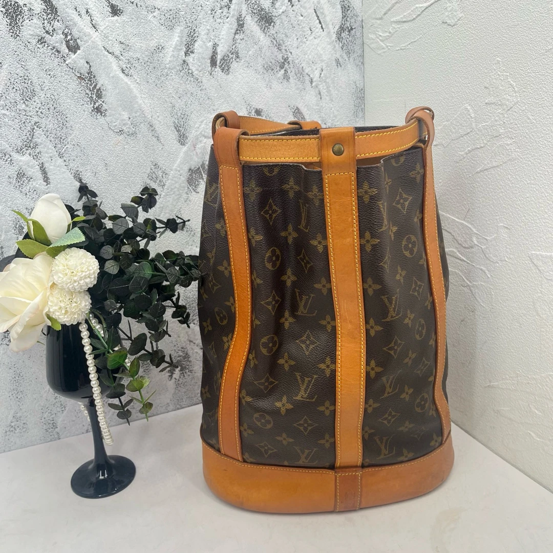 90新 LouisVuitton/路易威登 女士经典老花圆筒马球单肩包