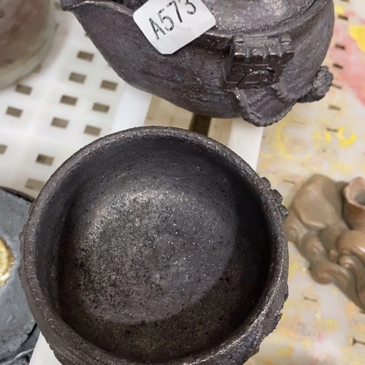 尤***展柴烧裸烧纯手工制作瑕