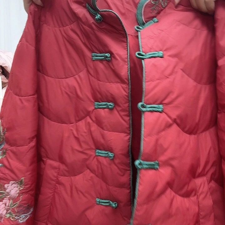 5335红色小号中长款