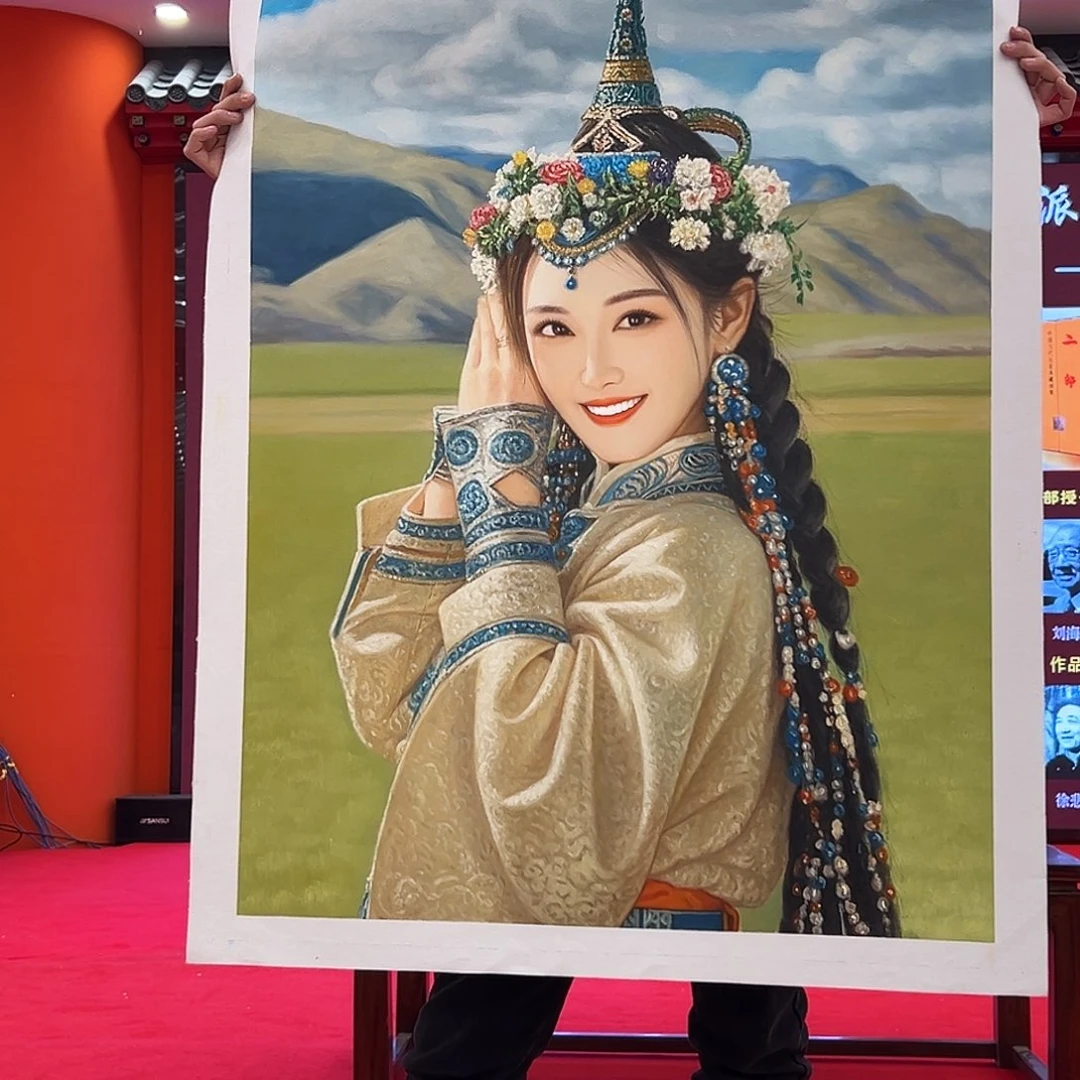 丙烯画二郎展览原作